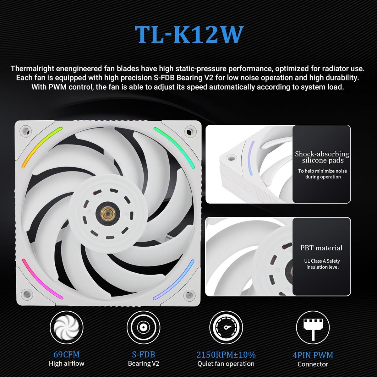 Thermalright Liquid Cooler Frozen Vision 360 ARGB White Thermalright Liquid Cooler Frozen Vision 360 ARGB White